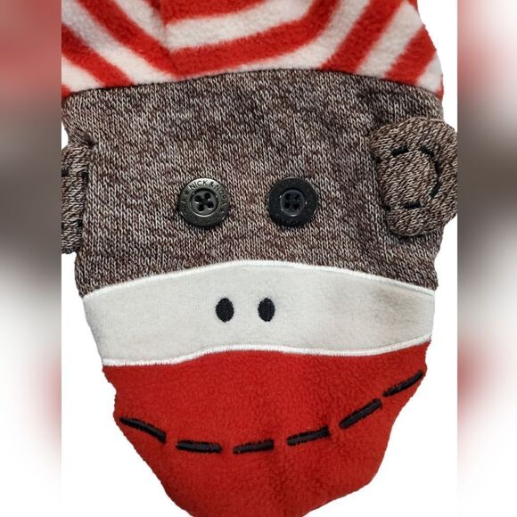 NICK & NORA sock monkeys footed PJs S - Picture 10 of 11